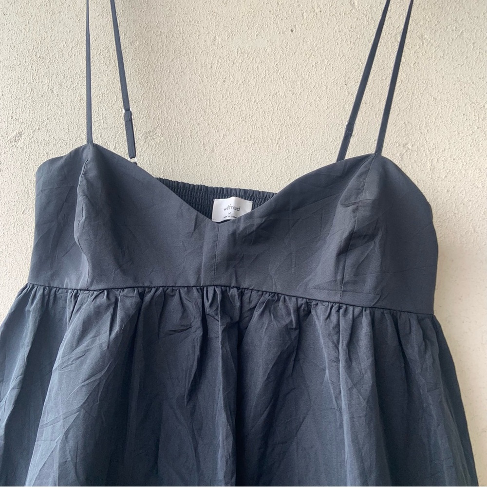 Elegant Wilfred Black Spaghetti Strap Dress - Picture 8 of 15